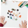 Kisangel 20pcs Polished Gemstones and Crystals Box Natural Rocks and
