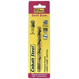 IVY Classic 04115 15/64-Inch Cobalt Steel Drill Bit, 135-Degree Split Point, 1/Card, 7/32 x 3-3/4"