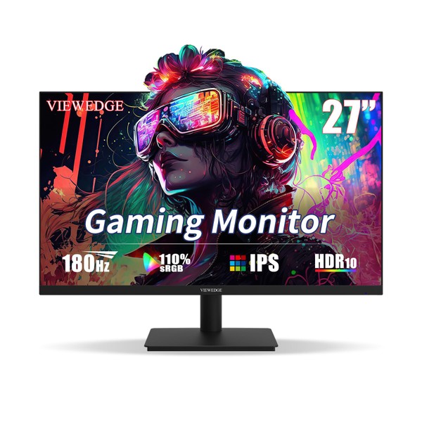 Viewedge Viewedge Gaming Monitor 27 inch 180hz (Supports 144hz/165hz) 1ms,