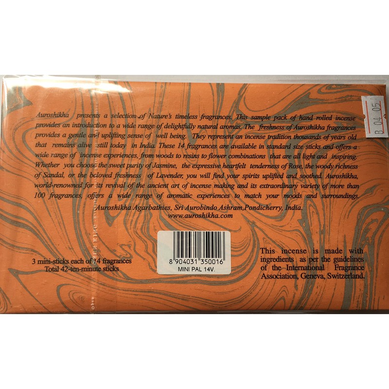 Auroshikha Mini-Incense Sticks 14 Fragrances