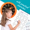 Kiddus Children's Wall Clock Analogue Time Teacher with Time Learning