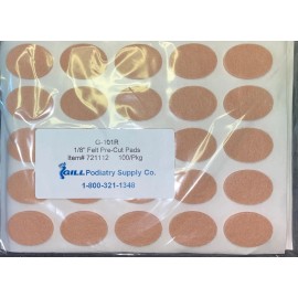 Gill Podiatry 100 Pieces Bunion Cushions Pads, Protector