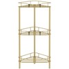 HuggieGems 3 Tier Floor Standing Corner Shower Caddy Organizer Shelf