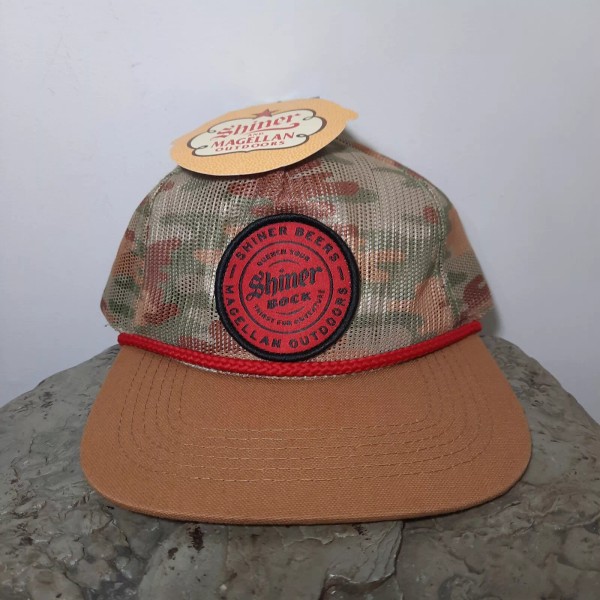 Magellan NWT Shiner Bock X Magellan Camouflage Adjustable Trucker Rope