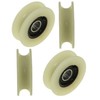 Nylon Pulley Wheels with 10 mm Round Groove 45 mm