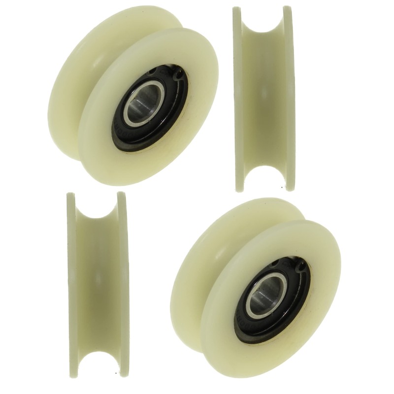 Nylon Pulley Wheels with 10 mm Round Groove 45 mm