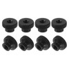 sourcing map Knurled Thumb Nuts, 12Pcs M4 Carbon Steel Nut
