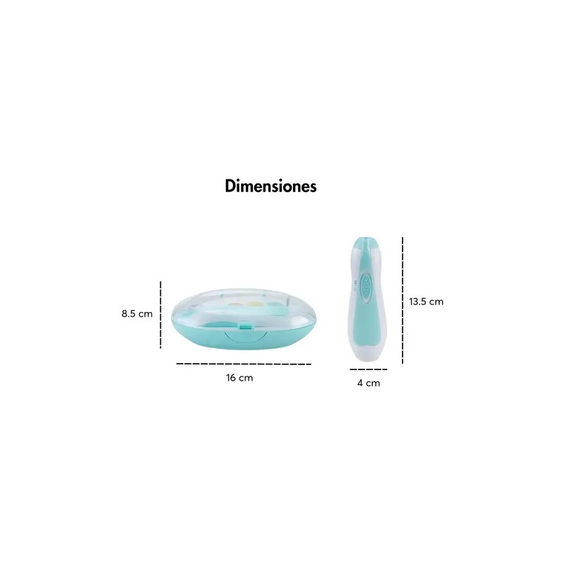 Kit Lima De Uñas Eléctrica Portátil Para Bebé Con Luz