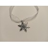 DEEP BLUE SNOWFLAKE NAPKIN TIES 6pk Christmas Charm Table Decor