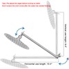 NearMoon Adjustable Shower Arm Universal Connection, Extension Arm, Adjust Angle