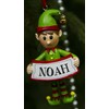 Boxer Gifts Noah Elf Christmas Tree Decoration | Xmas Bauble Ornament Gift | One for The Whole Family, Ceramic, Multi-Colour, 8 x 4.5 x 2 cm
