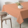 Martina Home Petit Vichy Orange 140 Round Tablecloth Teflon Confectioned