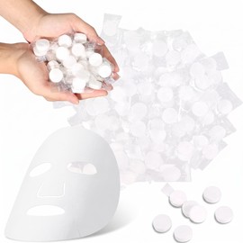 Paquete 15 Mascarillas Comprimidas Faciales Hidratantes Beauty Forma De Pastilla Cuidado Facial Tela De Algodón Natural Suave