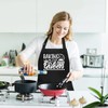 Jiusely Funny Baking Apron for Women, Baking Queen Cooking Apron