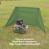 Outdoor Stove Windscreen Portable Canvas Camping Fire Windshield for Picnic