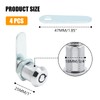 Uenhoy 4 Pack Tubular Cam Lock 1 Inch Cabinet Cam