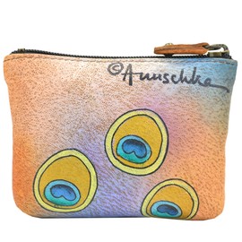 Anuschka Women's Coin Pouch Ppf, Premium Peacock Flower, One Size