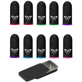 Set di 11 Copridita da Gaming – Copridita Traspiranti per Touchscreen (Resistenti al Sudore) – Disponibili in Rosso, Blu, Verde, Viola e Rosa – Controllo Preciso