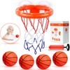 MARPPY Bath Toys, Bathtub Basketball Hoop for Toddlers Kids, Boys