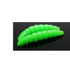 Libra Lures Larva 45 mm Trout Bait Super Soft Contents: 8 Pieces Aroma: Garlic (Hot Apple Green)