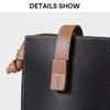 LEOLEO Shoulder Bag, Genuine Leather, Adjustable Length, Smartphone Pouch, Women's,