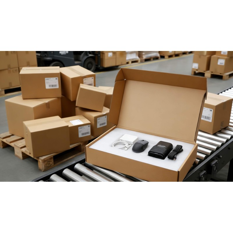 Laptop Shipping Box for Up to 17.6 Inches Notebook, Cardboard