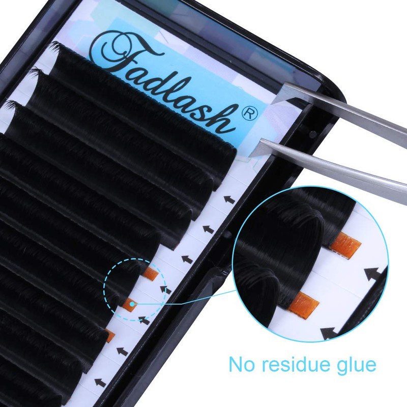 Volume Eyelashes, 0.07 mm Thickness, DD Curl, 10 mm Length,