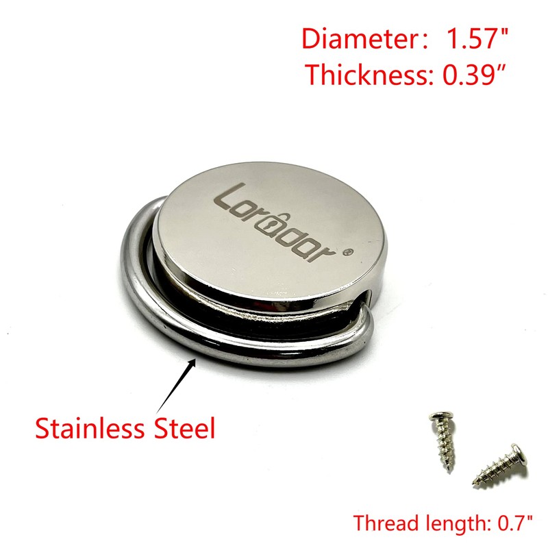 LORADAR Stainless Steel Security Anchor Base Plate,Desk Mount Anchor D