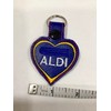 Shopping cart Aldi quarter holder HEART SHAPE yellow keychain key