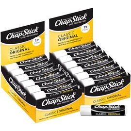ChapStick Bálsamo labial a granel, clásico original, 24 unidades – Hidratante labial para labios secos, 0.15 oz cada uno