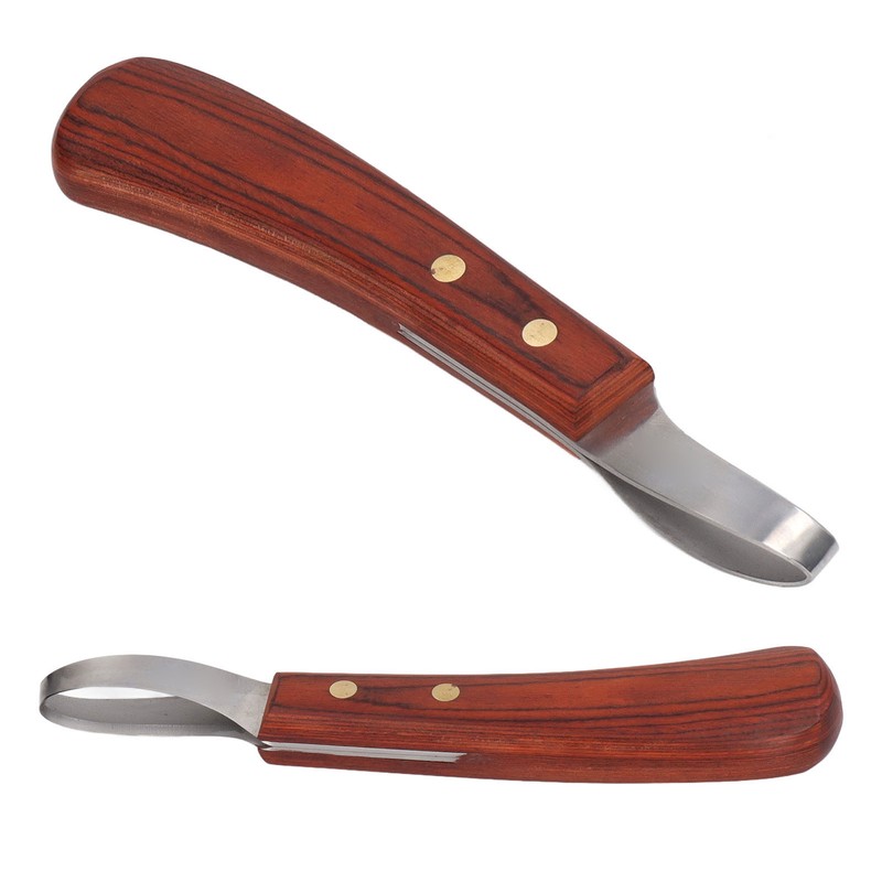 Hoof Trimmer Shears Stainless Steel Blade Rubber Wood Handle Multipurpose