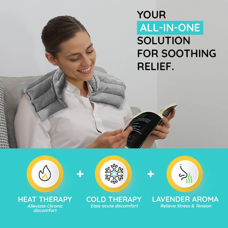 Heating Pad Solutions - Neck and Shoulder Microwavable Heating Pads