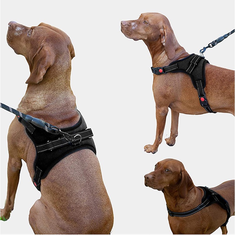 No-Pull Dog Harness, Adjustable Outdoor Pet Vest, Reflective Oxford Material,