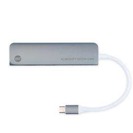 TUNEWEAR ALMIGHTY DOCK CM2 Multi USB-C Hub USB-A HDMI PD Support Space Gray TUN-OT-000036
