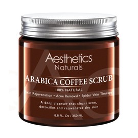 100% Natural Arabica Coffee Scrub for Skin Care