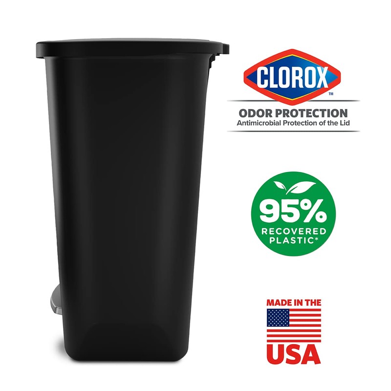 Glad 20 Gallon Trash Can - Plastic Kitchen Waste Bin