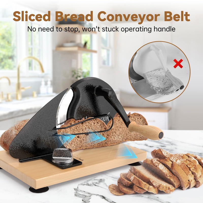 vanerepok Upgrade Manual Bread Slicer for Homemade Sourdough Bread, Classic