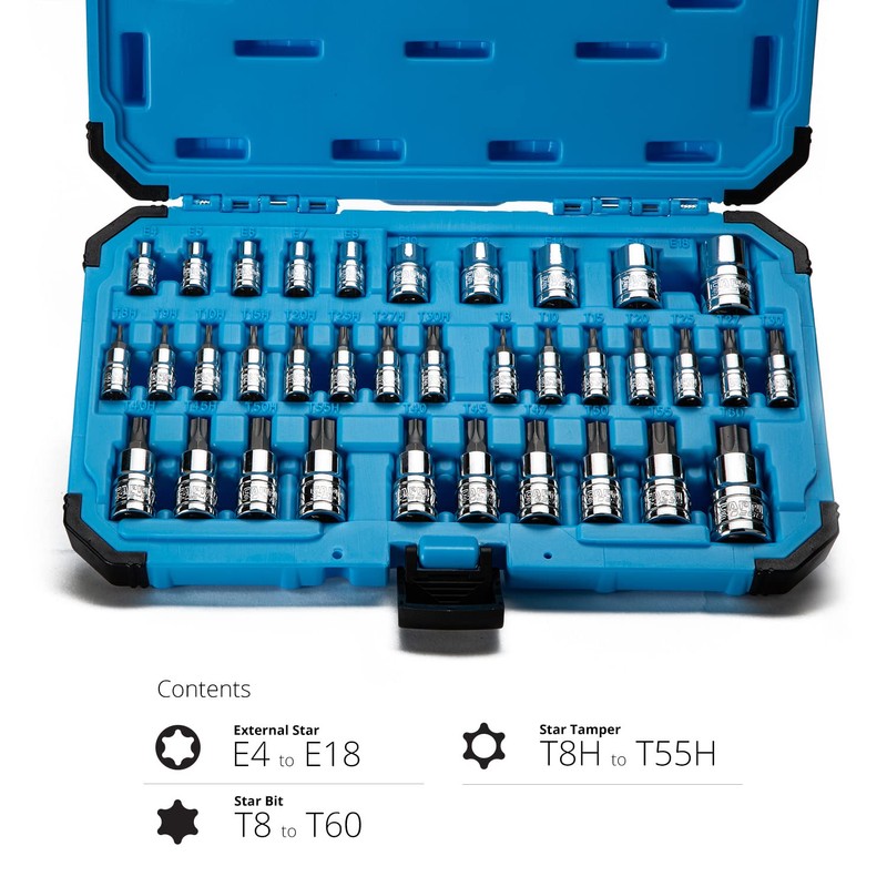 Capri Tools CP30004 30004 S2 Star Torx And External Socket