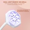 Lámpara LED UV recargable de 27 W, mini luz UV