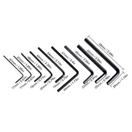 9-Piece Guitar Allen Key Set, Metal Allen Key with Flat End Instrument Accessories Acoustic Guitar Allen Key for Repair, Maintenance, Installation