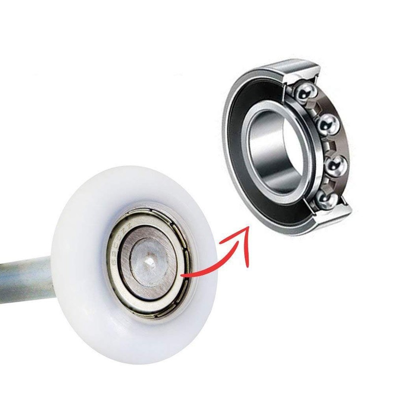 Durable & Quite 2" Sealed 6200ZZ Bearing Nylon Garage Door