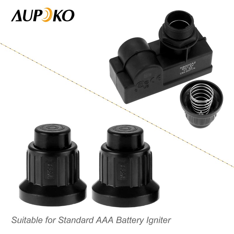 Aupoko AAA Battery Push Button Igniter Ignitor Cap, 2PC Propane