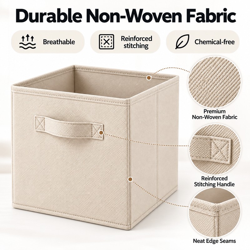 Collapsible Fabric Storage Bin for Home Organization – 10 x