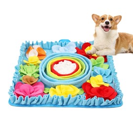ORIA Snuffle Mat for Dogs, 19.7x19.7 Inch Interactive Slow Feeder Mat for Natural Foraging Skills, Boredom, Anxiety Relief, Enrichment Puzzle Toy for Small Medium Dogs