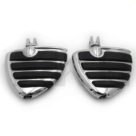 SMT- Chrome Wing Mini Floorboards w/Adapters Compatible With Harley 2018-later FXBB FXBR FXBRS FXLR [B07P6DJM8F]