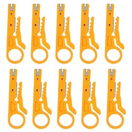 Mini pelacables, cortador pelacables, 10 piezas Herramientas manuales para electricistas para cables con un diámetro de líneas de datos CAT-5, CAT-5e 