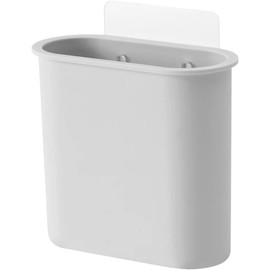 Cabilock Soporte para Cepillos De Dientes De Pared Sin Perforaciones Organizador De Baño De PS con Drenaje para Cepillos De Dientes Eléctricos Y Pasta De 4.33 X 4.33 X 1.69 in
