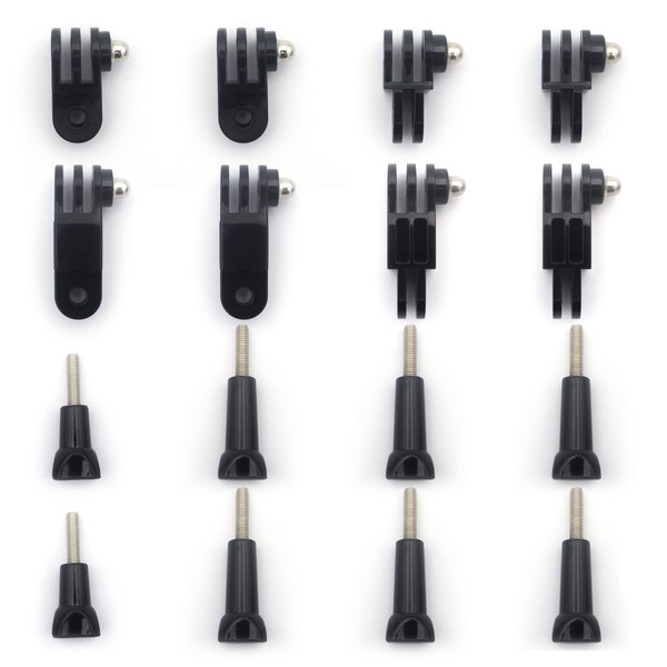 Vcufflinks 16-teiliges 3-Wege-Schwenkarm-Montage-Verlängerungs-Set – kompatibel mit GoPro Hero 12/11/10/9/8/7/6/5 schwarz,