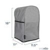 Crutello Food Processor Cover with Storage Pockets for Large 11-14
