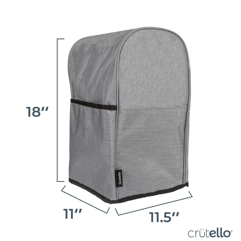 Crutello Food Processor Cover with Storage Pockets for Large 11-14